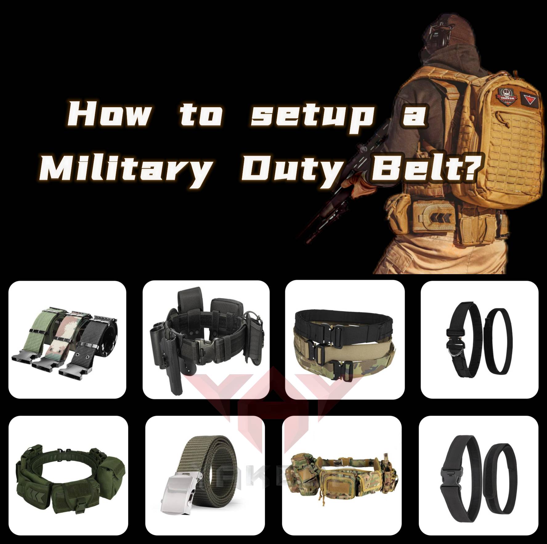 Comment configurer une ceinture de service militaire ?